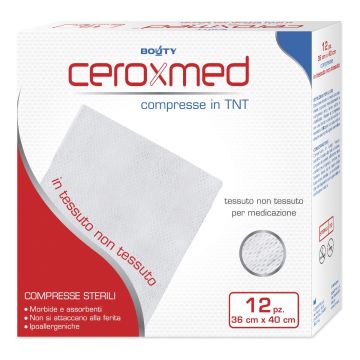 Ceroxmed Garze TNT Sterili 36 x 40 cm 12 Pezzi Ceroxmed Garze TNT Sterili 36 x 40 cm 12 Pezzi
