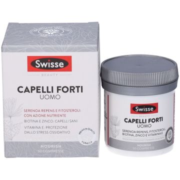 Swisse Beauty Capelli Forti Uomo Integratore Vitamine e Minerali 30 Compresse