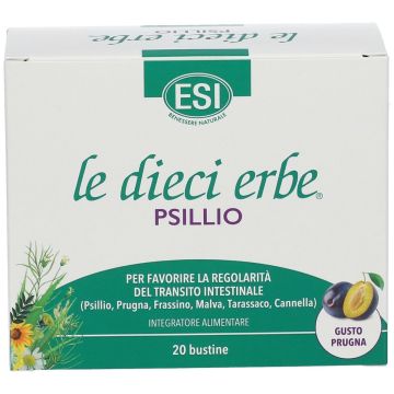 Esi Le Dieci Erbe Psillio Integratore Per La Regolarità Intestinale 20 Bustine