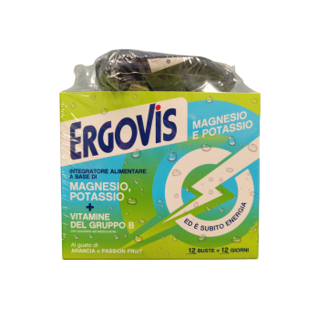 Ergovis Integratore Di Magnesio Potassio Vitamine 12 Buste