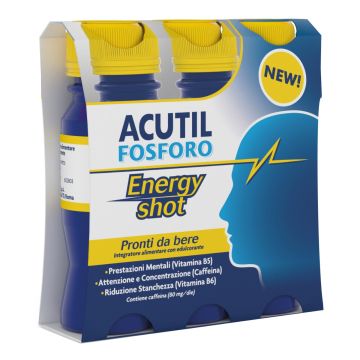 Acutil Fosforo Energy Shot Integratore Energetico 3x60 ml