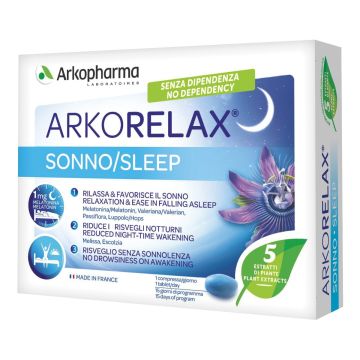 Arkofarm Arkorelax Sonno Integratore 30 Compresse