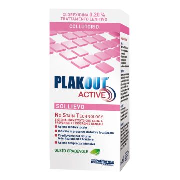 Emoform PlakOut Active Sollievo Collutorio 0,20% 200 ml