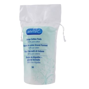 Alvita Maxi Dischetti in Cotone 50 Pezzi