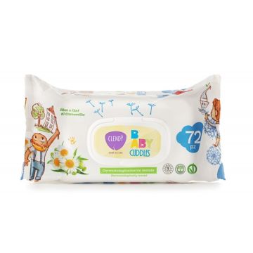Clendy salviette imbevute baby cuddles 72 pezzi
