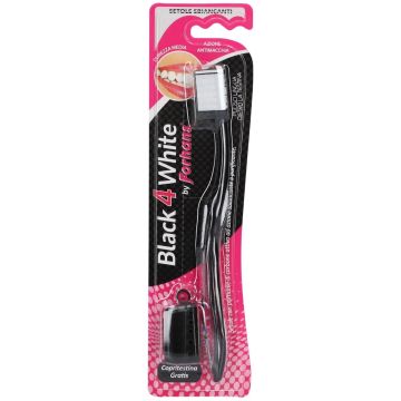 Forhans Black 4 White Spazzolino al Carbone Attivo