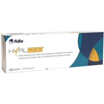 Hyalone 60 mg/4 ml Siringa Preriempita Acido Ialuronico Intra-Articolare