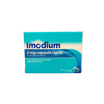 Imodium 2 mg Loperamide Cloridrato 12 Capsule rigide