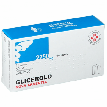 Glicerolo Nova Argentia 18 Supposte Adulti 2250 mg