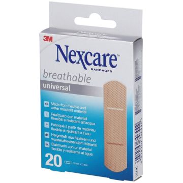 Nexcare Universal Breathable Cerotti 19 x 72 mm 20 Pezzi