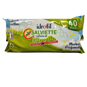 Idrofil Salviettine Citronella 40 Pezzi