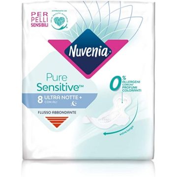Nuvenia Puresensitive Ultra Notte Con Ali 8 Pezzi