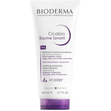 Bioderma Cicabio Baume Lavant Balsamo Detergente Lenitivo Pelle Irritata 200 ml