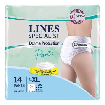 Lines Specialist Derma Protection Pants Plus taglia XL 14 Pezzi
