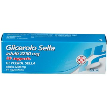 Glicerolo Sella Adulti 2250 mg Stitichezza Occasionale 50 Supposte