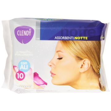 Clendy Assorbenti Notte Con Ali 10 Pezzi