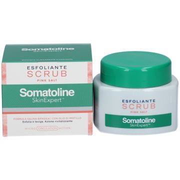 Somatoline Cosmetic Scrub Esfoliante Corpo al Sale Rosa dell'Himalaya Profumazione Dolce e Fruttata 350 g