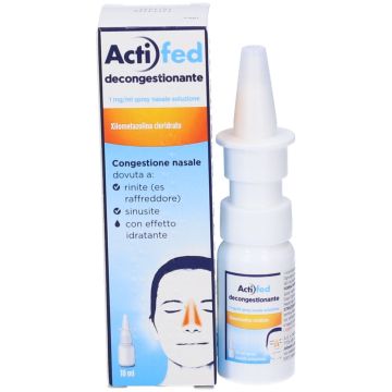 Actifed Decongestionante Spray Nasale 1mg/1ml Naso Chiuso 10 ml