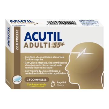 Acutil Adulti 55+ Con Resveratrolo 24 Compresse