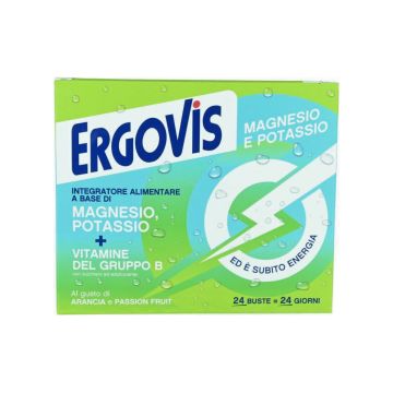 Ergovis Integratore di Magnesio Potassio Vitamine 24 Buste