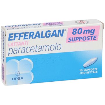 Efferalgan Lattanti 80 mg Paracetamolo 10 Supposte
