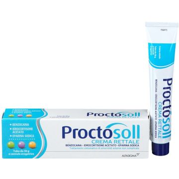 Proctosoll Crema Rettale Contro Emorroidi Benzocaina 30 g