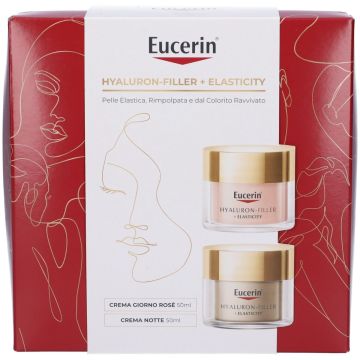 Eucerin Cofanetto Hyaluron-Filler+Elasticity Rosè Crema Antietà SPF30 + Crema Notte 50 ml