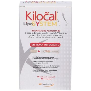 Kilocal Lypo System Integratore Per Il Peso 20 Compresse + 10 Stick