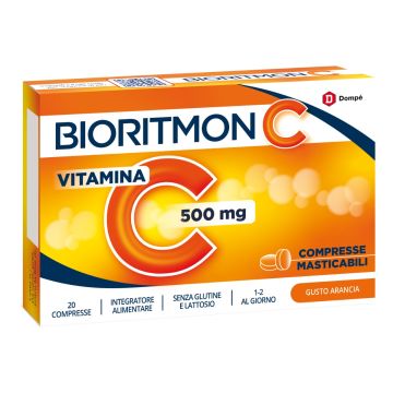 Bioritmon C 500 Vitamina C per Difese Immunitarie 20 Compresse Masticabili