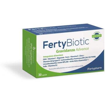 FertyBiotic Gravidanza Advance Integratore per Gravidanza con Acido Folico 30 Capsule