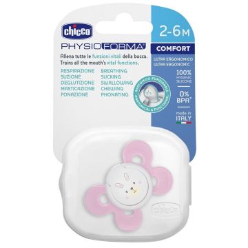 Chicco Succhietto Comfort Silicone girl 2-6m 1 Pezzo