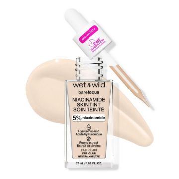 WET N WILD - Bare Focus - Fondotinta Con Niacinamide - Natural Light