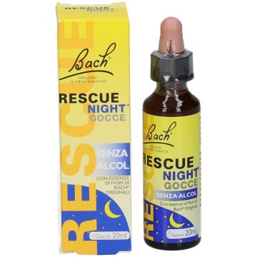Rescue Night Gocce Senza Alcool Integratore Rilassante 20 ml
