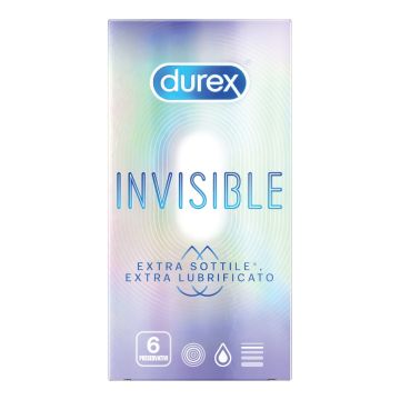 Durex Invisible Extra Lubrificante 6 Pezzi