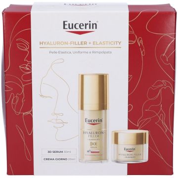 Eucerin Cofanetto Elasticity 3D Siero Viso Antiage 30ml + Crema Giorno SPF15 Anti-età 20 ml