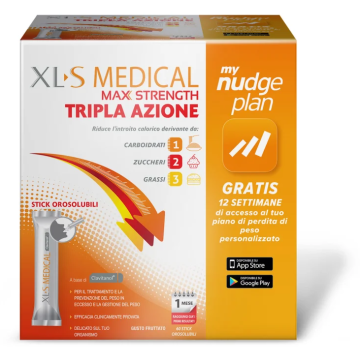 XLS Medical Max Strength Integratore Dietetico 60 Stick Orosolubili