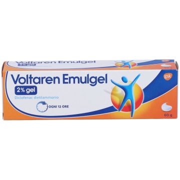 Voltaren Emulgel 2% Antinfiammatorio Diclofenac Dolori Articolari Mal di Schiena Gel 60 g