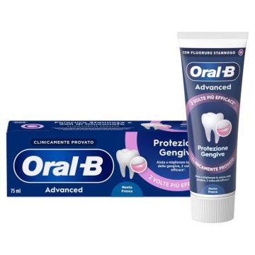 Oral-B Advanced Protezione Gengive Dentifricio Menta Fresca 75 ml