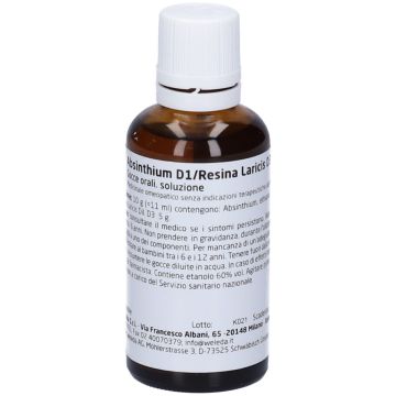 Absinthium/resina lari 50 ml gocce orali