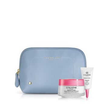 Cofanetto idroattiva+ crema idratazione profonda 50 ml + hydro gel occhi 5 ml + sample gocce magiche autoabbronzanti + beauty bag azzurra the bridge