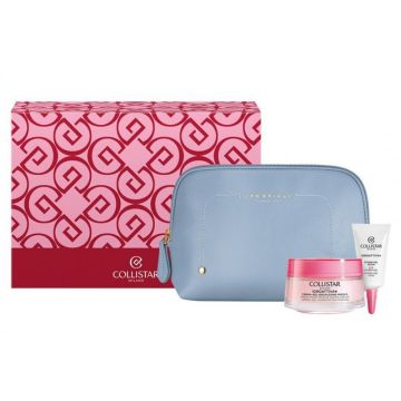 Cofanetto idroattiva+ crema gel idratazione fresca 50 ml + hydro gel occhi 5 ml + sample gocce magiche autoabbronzanti + beauty bag azzurra the bridge