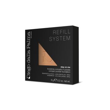 DIEGO DALLA PALMA - Stay On Me - Fondotinta In Polvere SPF20 Waterproof Ricarica N.55 Terracotta