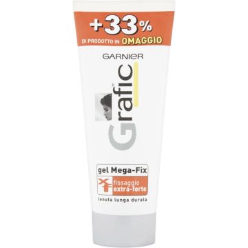 GARNIER - gel grafic per capelli mega-fix fissaggio extra-forte 200 ml