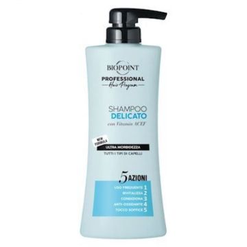 BIOPOINT - Shampoo Delicato con vitamine per tutti i tipi di capelli 400 Ml