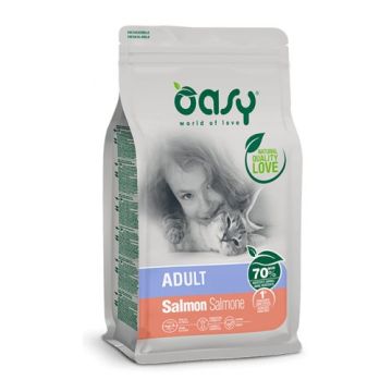 Oasy Gatto Lifestage Adulto Salmone 300 Gr   New Pack