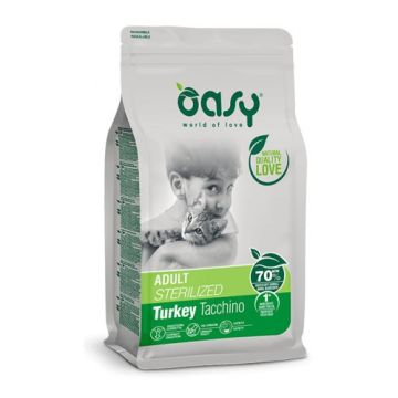 Oasy Gatto Adult Sterilized Con Tacchino Da 1,5 Kg