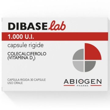 DiBaseLab 1000 UI Colecalciferolo Deficit di Vitamina D 30 Capsule Rigide