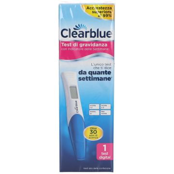 Clearblue Test di Gravidanza Con Indicatore Delle Settimane 1 Test Digitale
