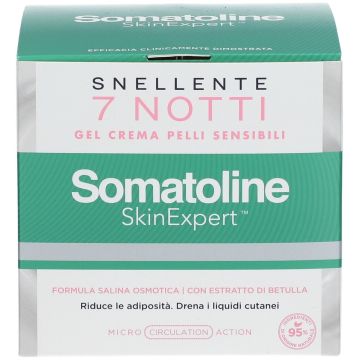 Somatoline Skin Expert Snellente 7 Notti Natural Gel-Crema Pelli Sensibili 400 ml