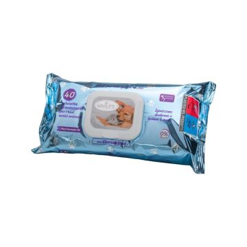 Wipets Salviettine Detergenti Per Animali Clorexidina 40 Pezzi